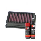 K&N Air Filter BM-1204 + Aerosol Recharge Kit
