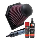 K&N Air Filter BM-1205 + Aerosol Recharge Kit