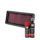 K&N Air Filter BM-1611 + Aerosol Recharge Kit
