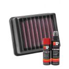 K&N Air Filter BM-3117 + Aerosol Recharge Kit