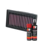 K&N Air Filter BM-8006 + Aerosol Recharge Kit