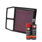 K&N Air Filter CM-8011 + Aerosol Recharge Kit