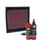 K&N Air Filter DU-0900 + Aerosol Recharge Kit