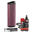 K&N Air Filter DU-1007 + Aerosol Recharge Kit