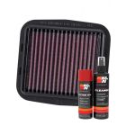 K&N Air Filter DU-1112R + Aerosol Recharge Kit