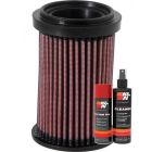 K&N Air Filter DU-6908 + Aerosol Recharge Kit
