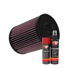 K&N Air Filter E-0642 + Aerosol Recharge Kit