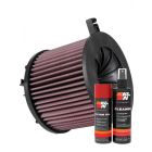 K&N Air Filter E-0646 + Aerosol Recharge Kit