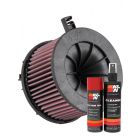 K&N Air Filter E-0647 + Aerosol Recharge Kit