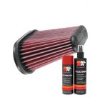 K&N Air Filter E-0665 + Aerosol Recharge Kit
