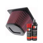 K&N Air Filter E-0776 + Aerosol Recharge Kit
