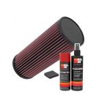 K&N Air Filter E-1008 + Aerosol Recharge Kit