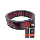 K&N Air Filter E-1065 + Aerosol Recharge Kit