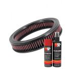 K&N Air Filter E-1070 + Aerosol Recharge Kit
