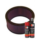 K&N Air Filter E-1420 + Aerosol Recharge Kit