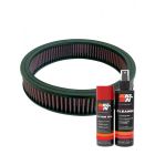 K&N Air Filter E-1450 + Aerosol Recharge Kit