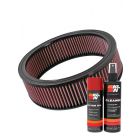 K&N Air Filter E-1500 + Aerosol Recharge Kit