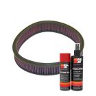 K&N Air Filter E-1590 + Aerosol Recharge Kit