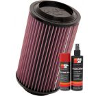 K&N Air Filter E-1796 + Aerosol Recharge Kit