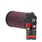 K&N Air Filter E-1990 + Aerosol Recharge Kit