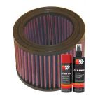 K&N Air Filter E-2400 + Aerosol Recharge Kit