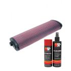 K&N Air Filter E-2653 + Aerosol Recharge Kit