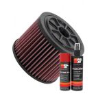 K&N Air Filter E-2987 + Aerosol Recharge Kit