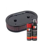 K&N Air Filter E-3040 + Aerosol Recharge Kit