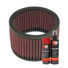 K&N Air Filter E-3344 + Aerosol Recharge Kit