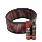 K&N Air Filter E-3551 + Aerosol Recharge Kit