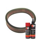 K&N Air Filter E-3742 + Aerosol Recharge Kit