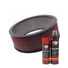K&N Air Filter E-3760 + Aerosol Recharge Kit
