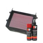K&N Air Filter HA-1003 + Aerosol Recharge Kit