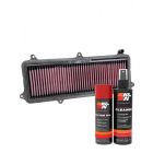K&N Air Filter HA-1018 + Aerosol Recharge Kit