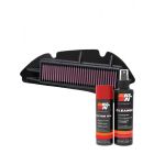 K&N Air Filter HA-1510 + Aerosol Recharge Kit