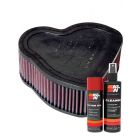 K&N Air Filter HA-1802 + Aerosol Recharge Kit