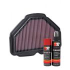 K&N Air Filter HA-1818 + Aerosol Recharge Kit