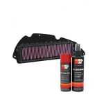 K&N Air Filter HA-2714 + Aerosol Recharge Kit