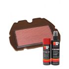 K&N Air Filter HA-6091 + Aerosol Recharge Kit