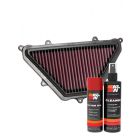K&N Air Filter HA-7417 + Aerosol Recharge Kit