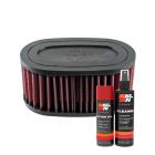 K&N Air Filter HA-7500 + Aerosol Recharge Kit