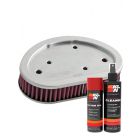 K&N Air Filter HD-9608 + Aerosol Recharge Kit