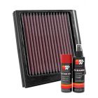 K&N Air Filter KA-0009 + Aerosol Recharge Kit
