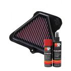 K&N Air Filter KA-1011 + Aerosol Recharge Kit