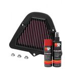 K&N Air Filter KA-1709 + Aerosol Recharge Kit