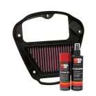K&N Air Filter KA-2008 + Aerosol Recharge Kit