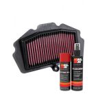 K&N Air Filter KA-4018 + Aerosol Recharge Kit