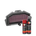 K&N Air Filter KA-6415 + Aerosol Recharge Kit