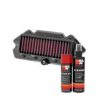 K&N Air Filter KA-6512 + Aerosol Recharge Kit