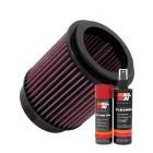 K&N Air Filter KA-7508 + Aerosol Recharge Kit
